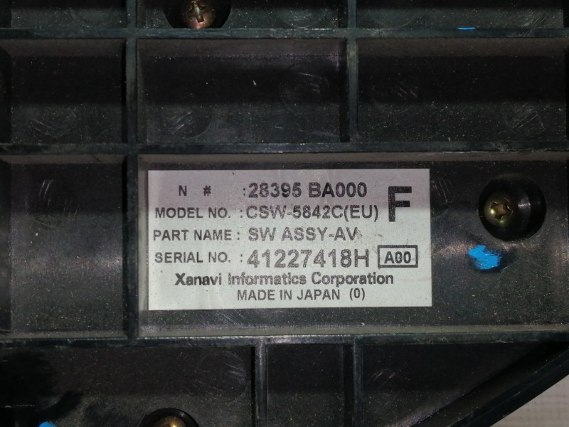 Recambio de mando calefaccion / aire acondicionado para nissan primera berlina (p12) tekna referencia OEM IAM 28395BA000 CSW5842