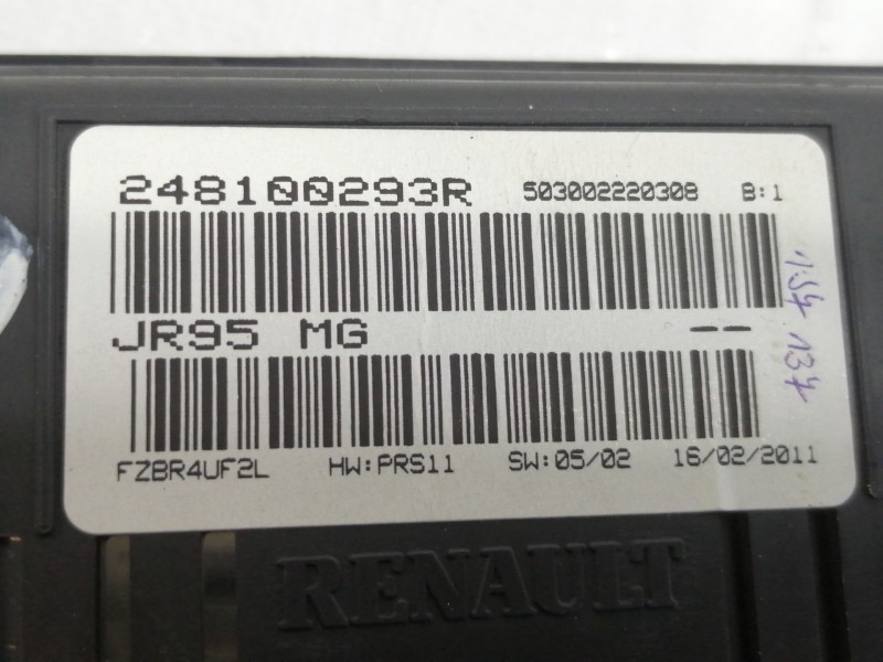 Recambio de cuadro instrumentos para renault scenic iii dynamique referencia OEM IAM 248100293R  