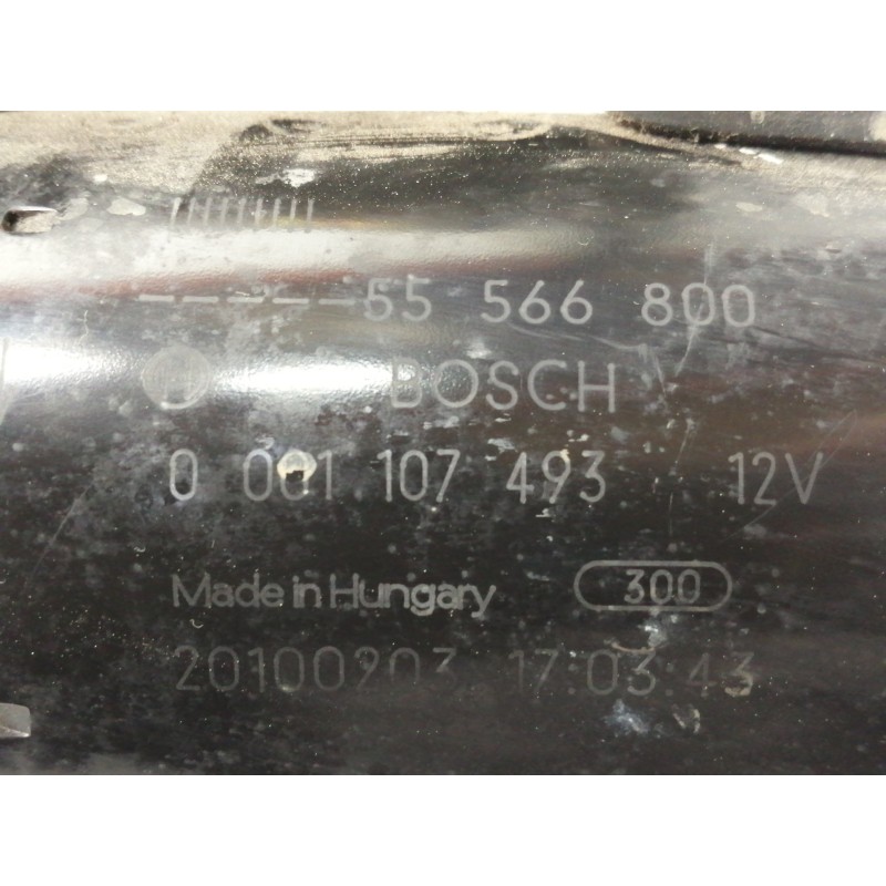 Recambio de motor arranque para opel meriva cosmo referencia OEM IAM 0001107493  