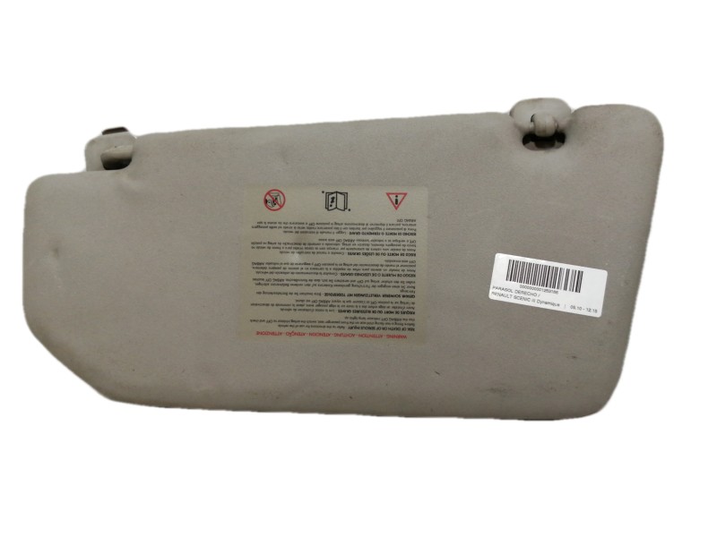 Recambio de parasol derecho para renault scenic iii dynamique referencia OEM IAM   