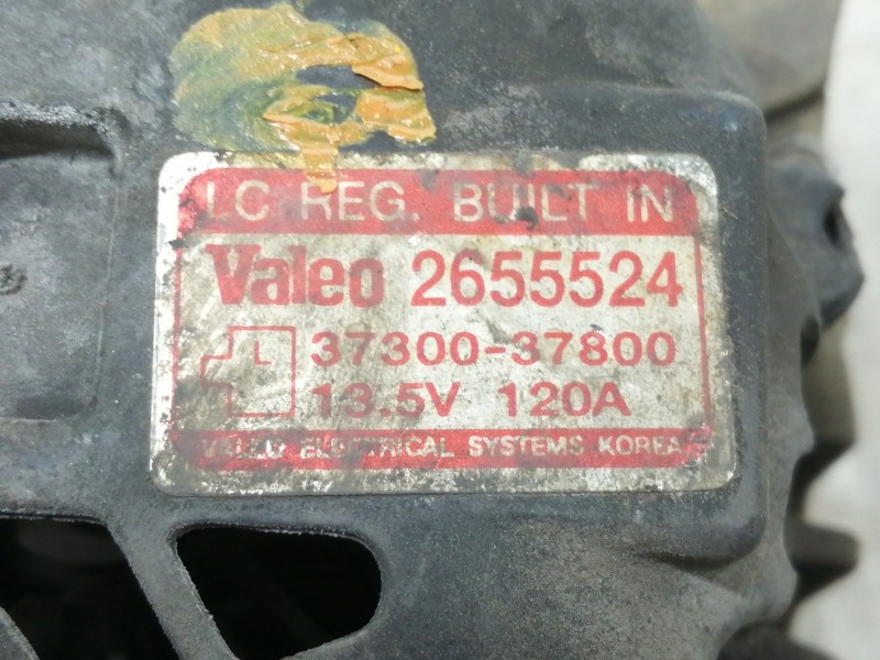 Recambio de alternador para hyundai coupe (gk) 2.7 v6 gls referencia OEM IAM 3730037800 2655524 