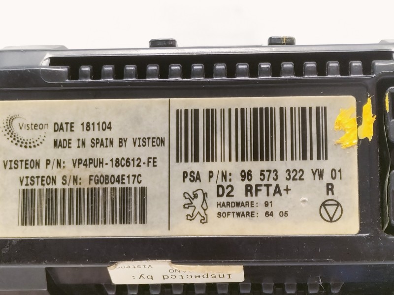 Recambio de mando calefaccion / aire acondicionado para peugeot 407 st sport referencia OEM IAM 96573322 96512442 96470287