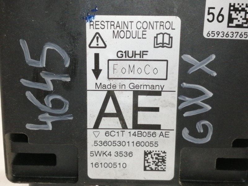 Recambio de centralita airbag para ford transit combi ´06 ft 300 m trend referencia OEM IAM 6C1T14B056AE  