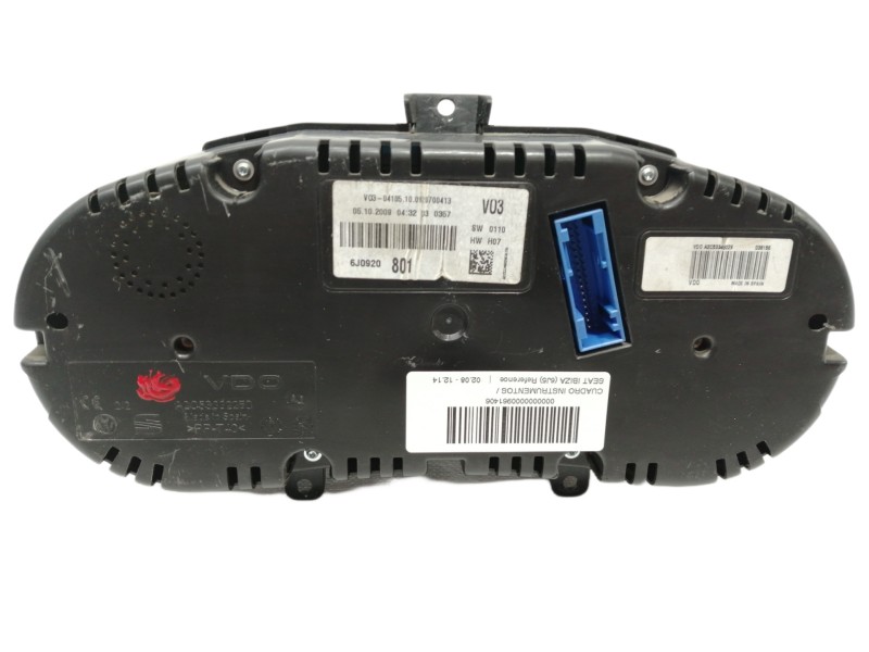 Recambio de cuadro instrumentos para seat ibiza (6j5) reference referencia OEM IAM 6J0920801 A2C53332250 