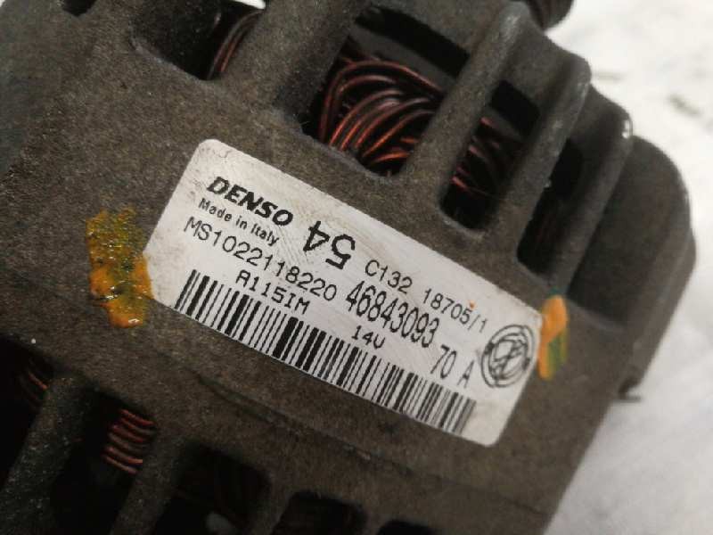 Recambio de alternador para fiat seicento (187) l.e. michael schumacher wm 2000 referencia OEM IAM 46843093 MS1022118220 