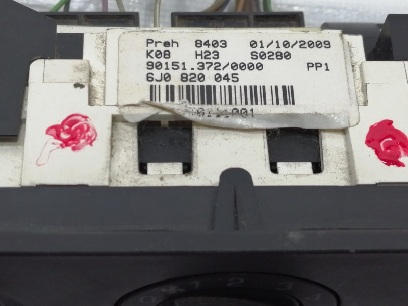 Recambio de mando calefaccion / aire acondicionado para seat ibiza (6j5) reference referencia OEM IAM 6J0820045 901513720000 / 6