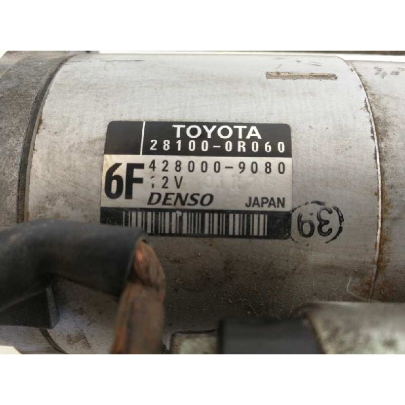 Recambio de motor arranque para toyota auris active referencia OEM IAM 281000R060  