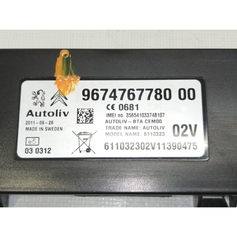 Recambio de modulo electronico para peugeot 508 active referencia OEM IAM 967476778000  