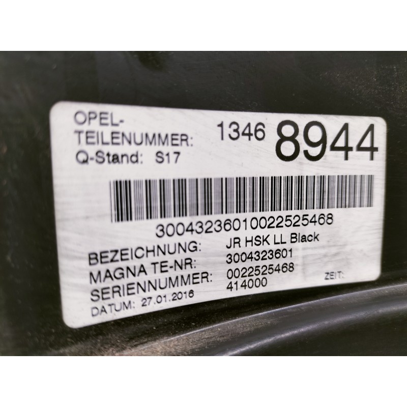 Recambio de guantera para opel adam unlimited ecoflex referencia OEM IAM 13468944  