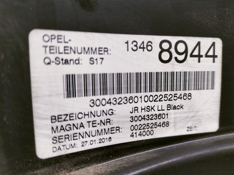 Recambio de guantera para opel adam unlimited ecoflex referencia OEM IAM 13468944  