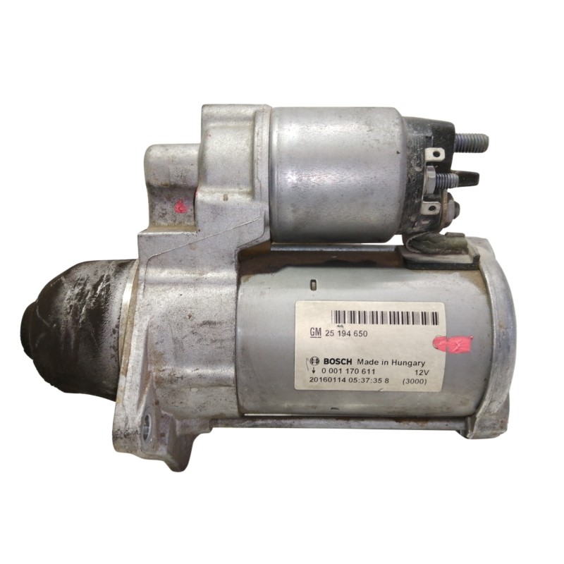 Recambio de motor arranque para opel adam unlimited ecoflex referencia OEM IAM 25194650  