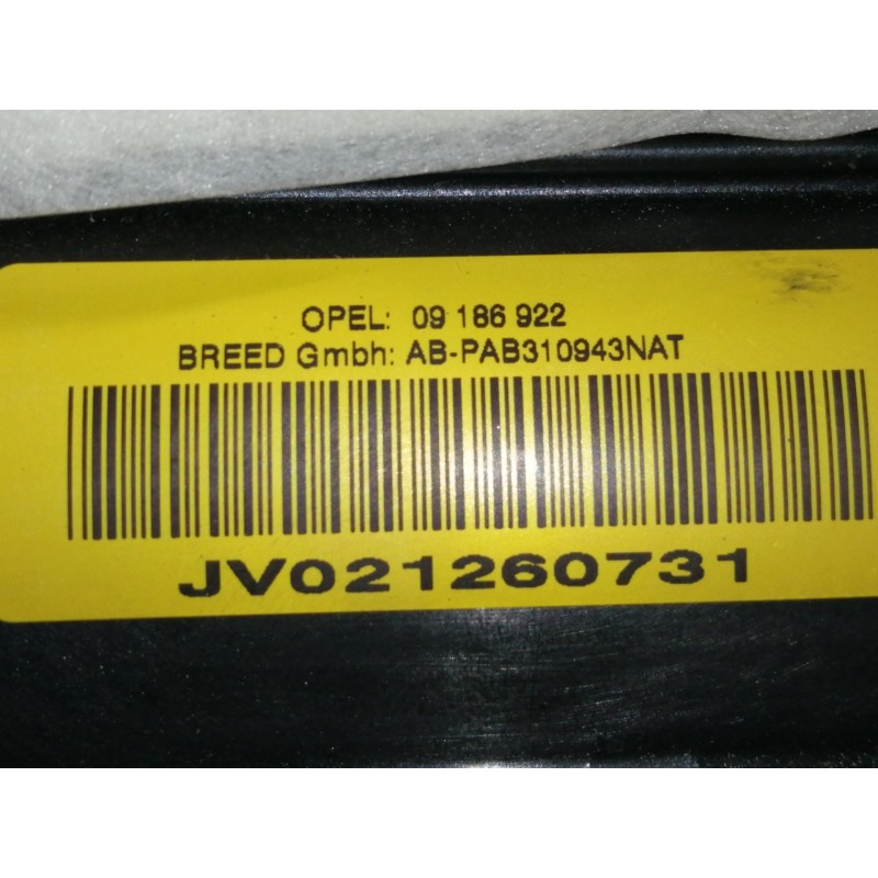 Recambio de airbag delantero derecho para opel vectra c berlina club referencia OEM IAM 09186922  