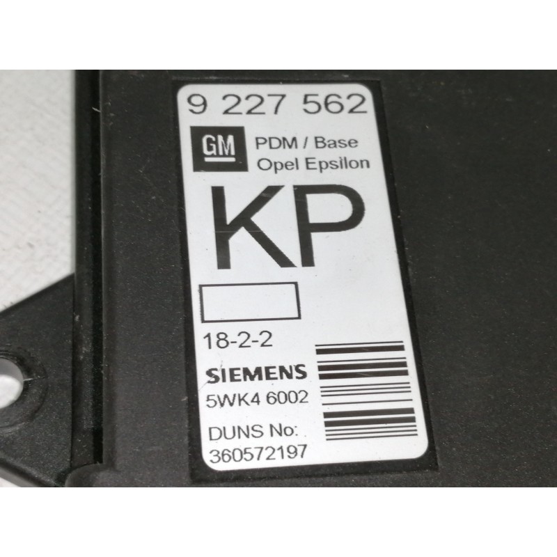 Recambio de centralita cierre para opel vectra c berlina club referencia OEM IAM 9227562  