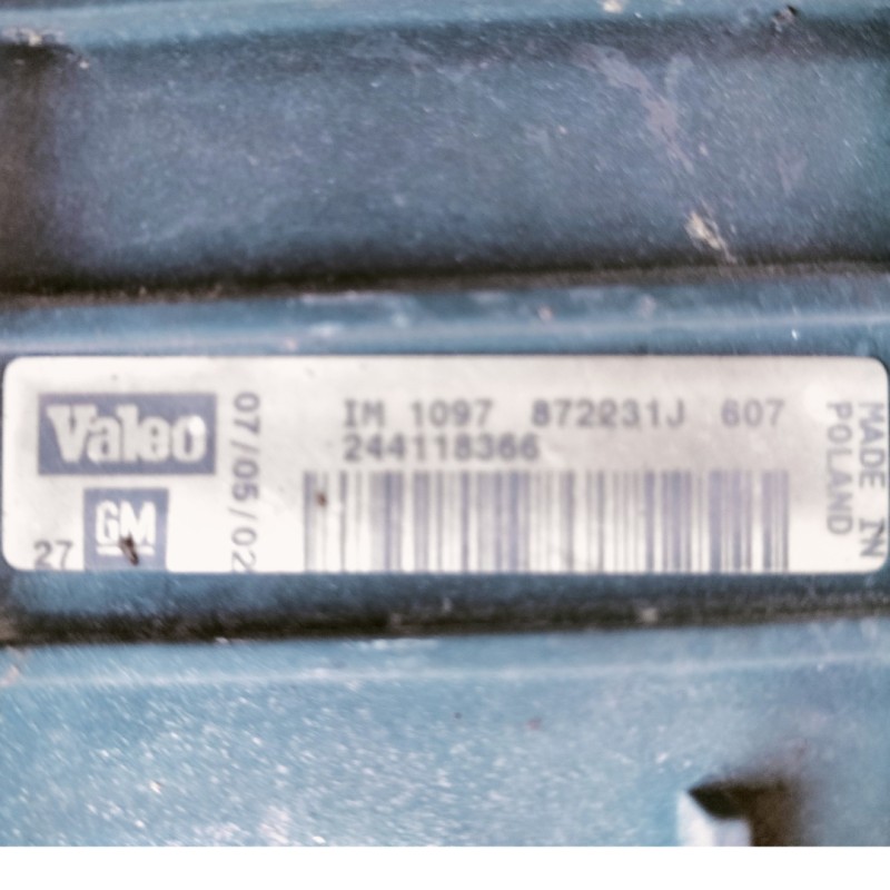 Recambio de intercooler para opel vectra c berlina club referencia OEM IAM 244118366  