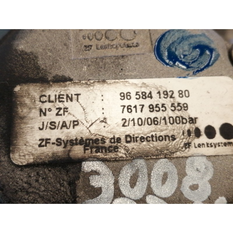 Recambio de bomba direccion para peugeot 407 sr confort referencia OEM IAM 9658419280 7617955559 