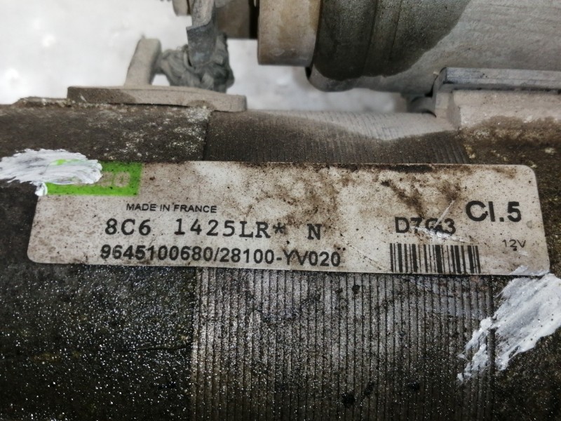 Recambio de motor arranque para peugeot 407 sr confort referencia OEM IAM 9645100680  