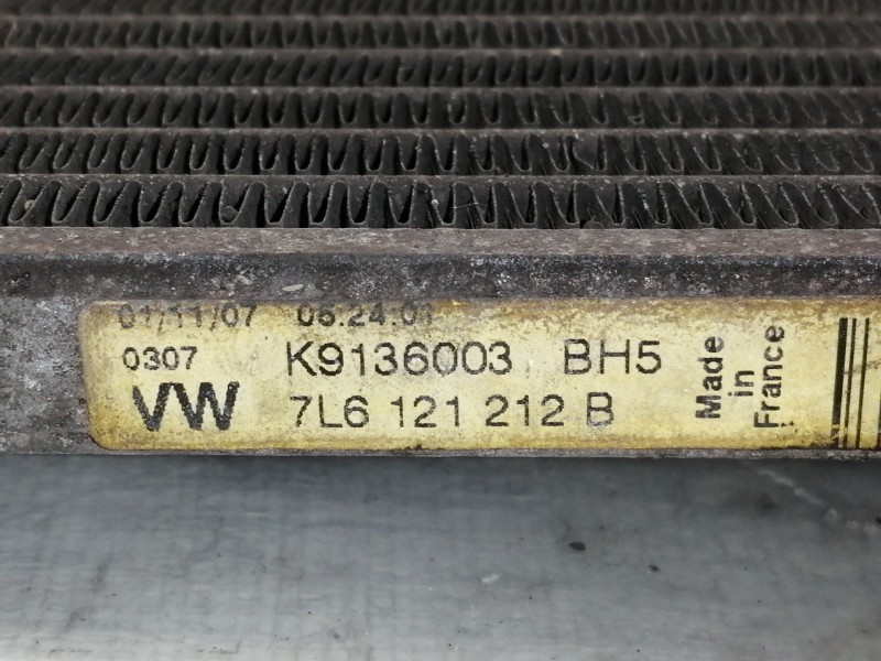 Recambio de radiador agua para volkswagen touareg (7l6) v6 tdi referencia OEM IAM 7L6121212B  