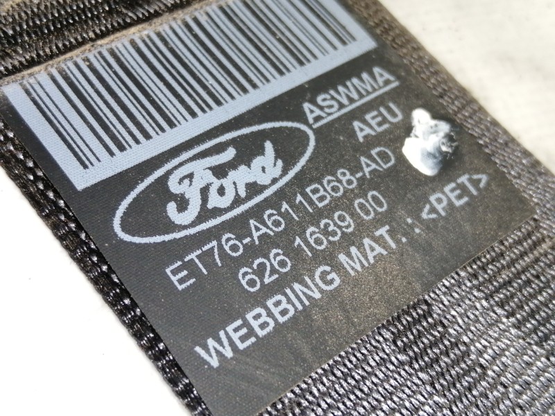 Recambio de cinturon seguridad trasero derecho para ford tourneo courier (c4a) titanium referencia OEM IAM ET76A611B68AD  