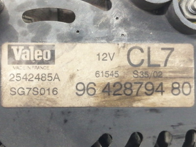 Recambio de alternador para citroën c3 1.4 sx plus referencia OEM IAM 9642879480  