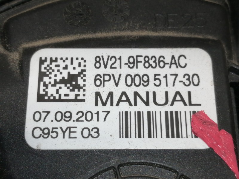 Recambio de potenciometro pedal para ford tourneo courier (c4a) titanium referencia OEM IAM 6PV00951730 8V219F836AC 