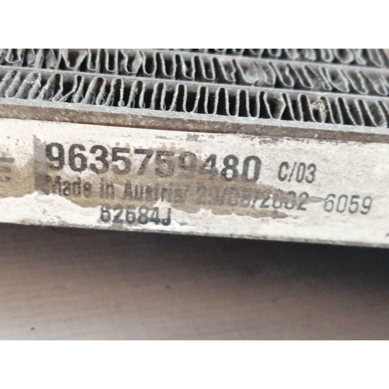 Recambio de condensador / radiador aire acondicionado para citroën c3 1.4 sx plus referencia OEM IAM 9635759480 62684J 