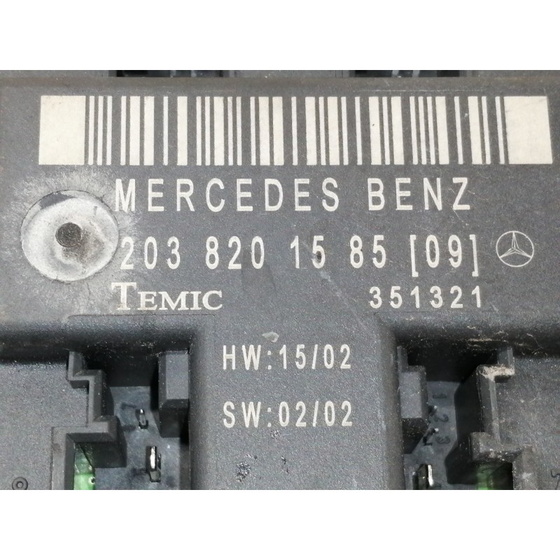 Recambio de centralita cierre para mercedes-benz clase c (w203) sportcoupe c 220 cdi (203.706) referencia OEM IAM 203820158509  
