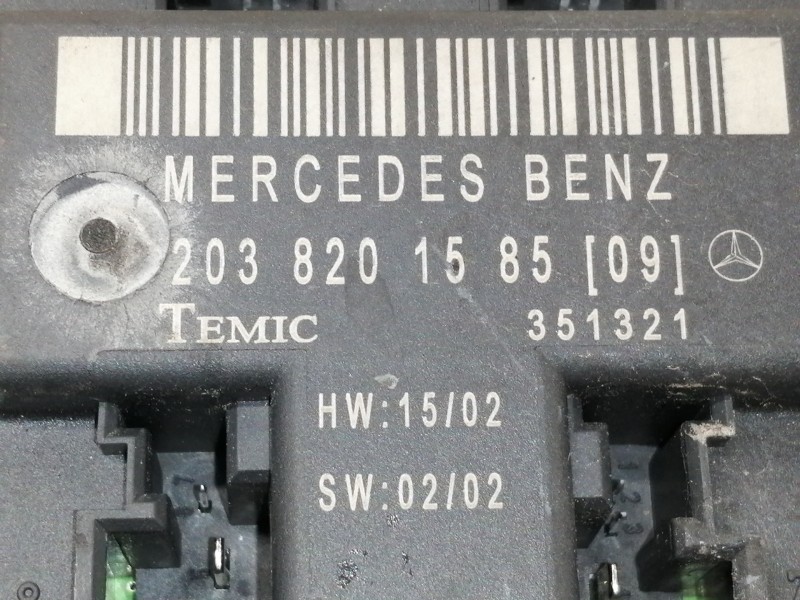 Recambio de centralita cierre para mercedes-benz clase c (w203) sportcoupe c 220 cdi (203.706) referencia OEM IAM 203820158509  