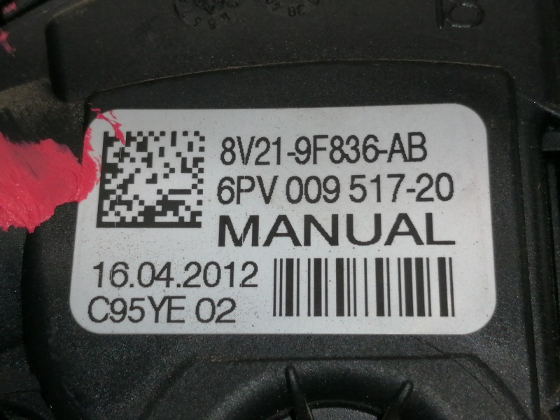 Recambio de potenciometro pedal para ford fiesta (cb1) trend referencia OEM IAM 8V219F836AB  