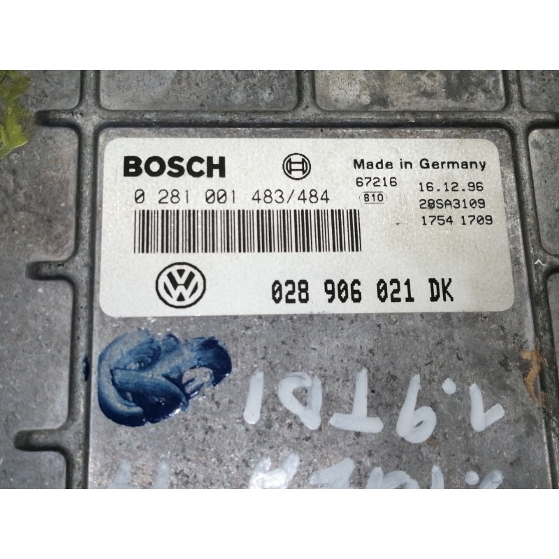 Recambio de centralita motor uce para seat ibiza (6k) gt referencia OEM IAM 0281001483  