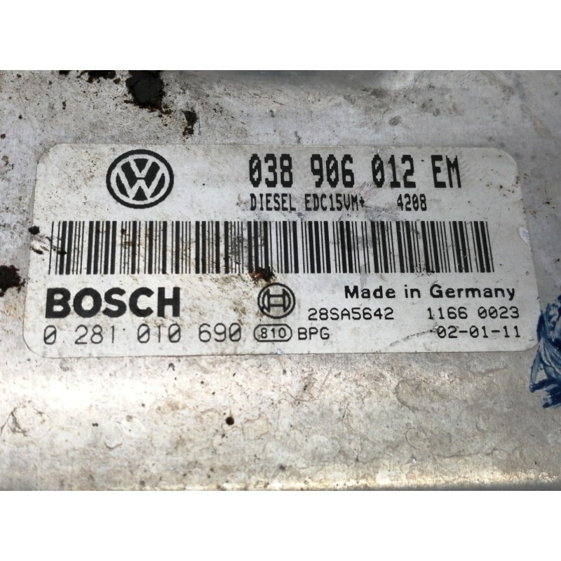 Recambio de centralita motor uce para seat ibiza (6l1) stella referencia OEM IAM 038906012EM  