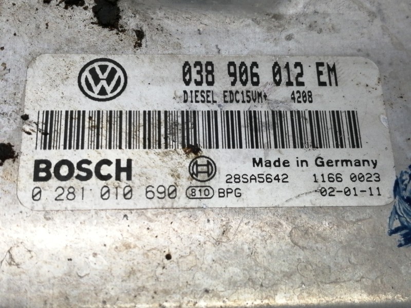 Recambio de centralita motor uce para seat ibiza (6l1) stella referencia OEM IAM 038906012EM  