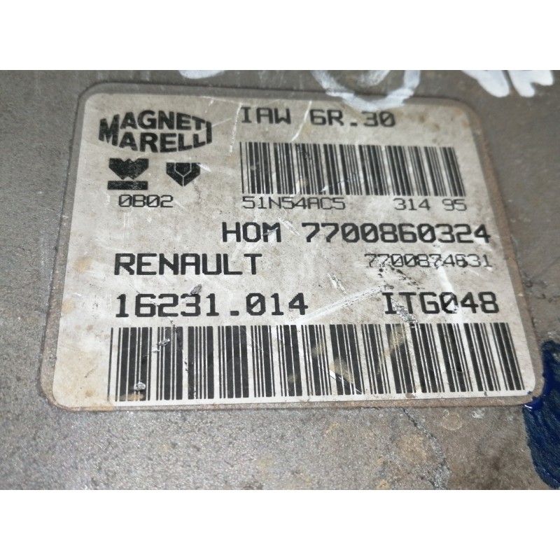 Recambio de centralita motor uce para renault clio i fase i+ii (b/c57) 1.2 alize referencia OEM IAM HOM7700860324  