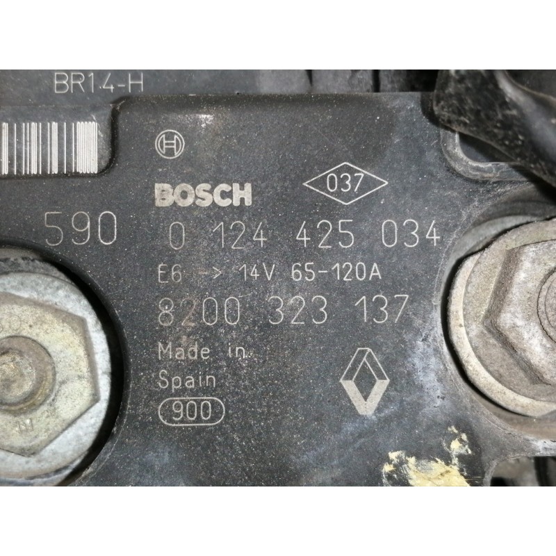 Recambio de alternador para renault clio iii 1.4 16v referencia OEM IAM 0124425034 8200323137 