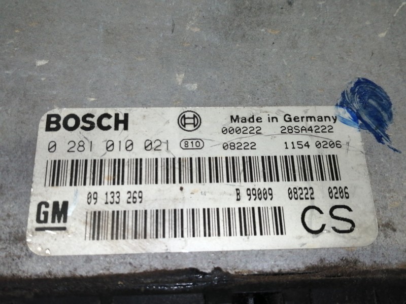 Recambio de centralita motor uce para opel zafira a comfort referencia OEM IAM 0281010021  