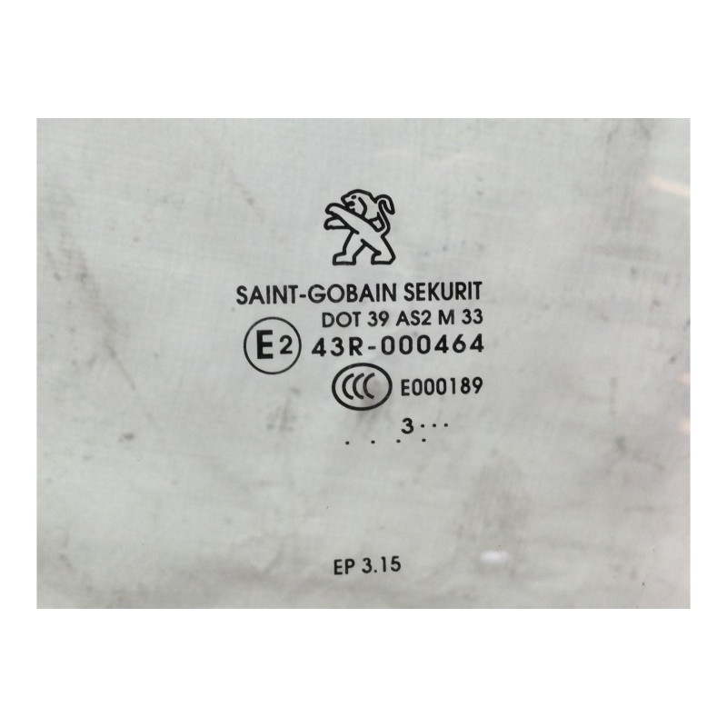 Recambio de luna delantera izquierda para peugeot 2008 (--.2013) allure referencia OEM IAM 43R000464 DOT39AS2M33 