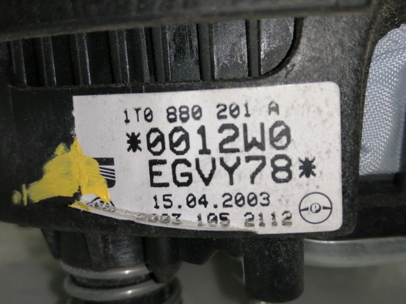 Recambio de airbag delantero izquierdo para volkswagen polo (9n1) trendline referencia OEM IAM 1T0880201A 0012W0EGVY78 