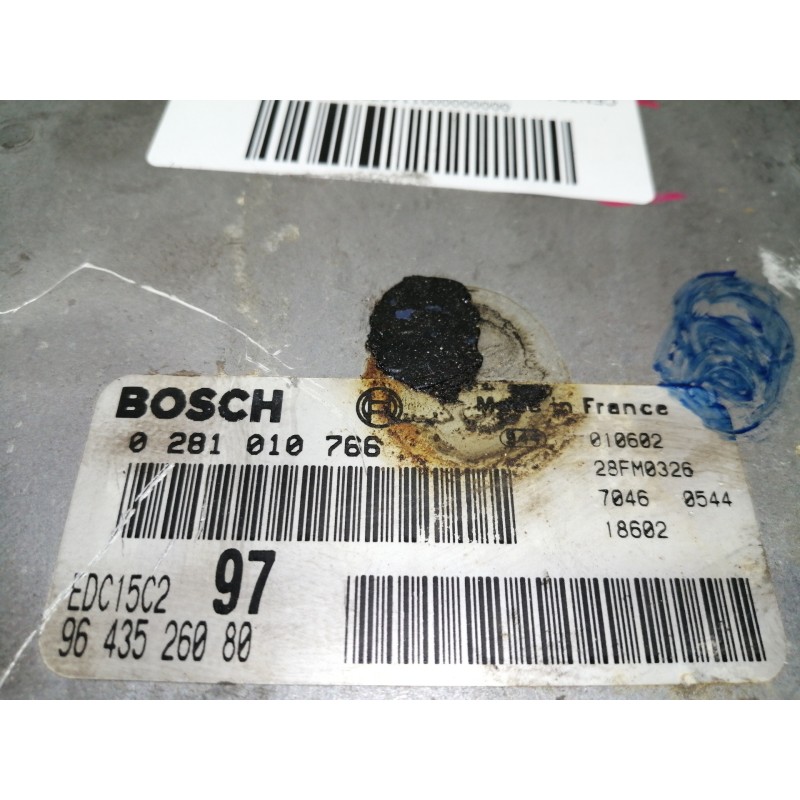 Recambio de centralita motor uce para citroën xsara berlina 2.0 hdi sx (80kw) referencia OEM IAM 0281010766  