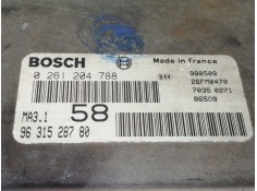 Recambio de centralita motor uce para citroën saxo 1.1 sx referencia OEM IAM 0261204788   2