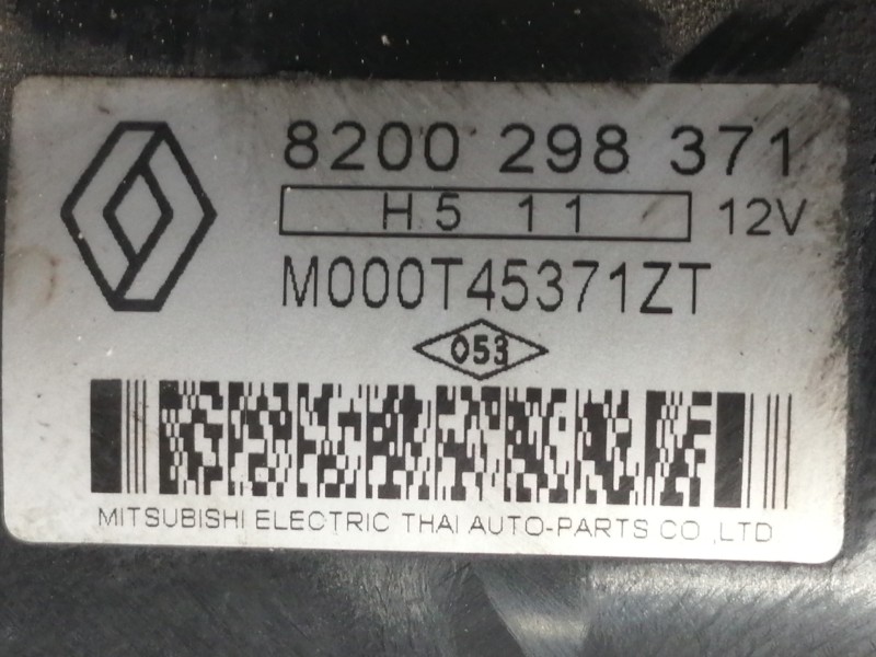 Recambio de motor arranque para renault clio iii 1.4 16v referencia OEM IAM 8200298371 M000T45371ZT 