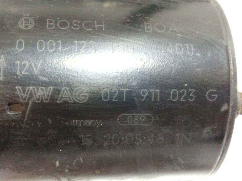 Recambio de motor arranque para volkswagen polo (9n1) trendline referencia OEM IAM 001120400 02T911023G 