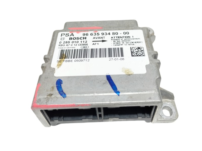 Recambio de centralita airbag para peugeot 207 1.4 referencia OEM IAM 9663593480  