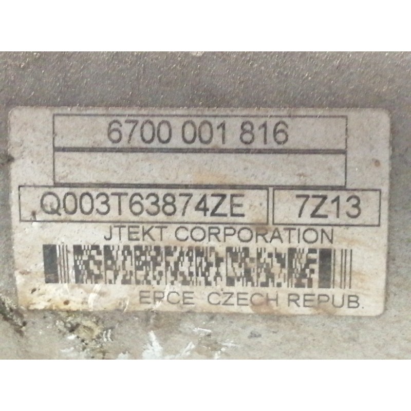 Recambio de cremallera direccion para peugeot 207 1.4 referencia OEM IAM 6700001816  