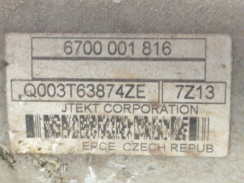 Recambio de cremallera direccion para peugeot 207 1.4 referencia OEM IAM 6700001816  