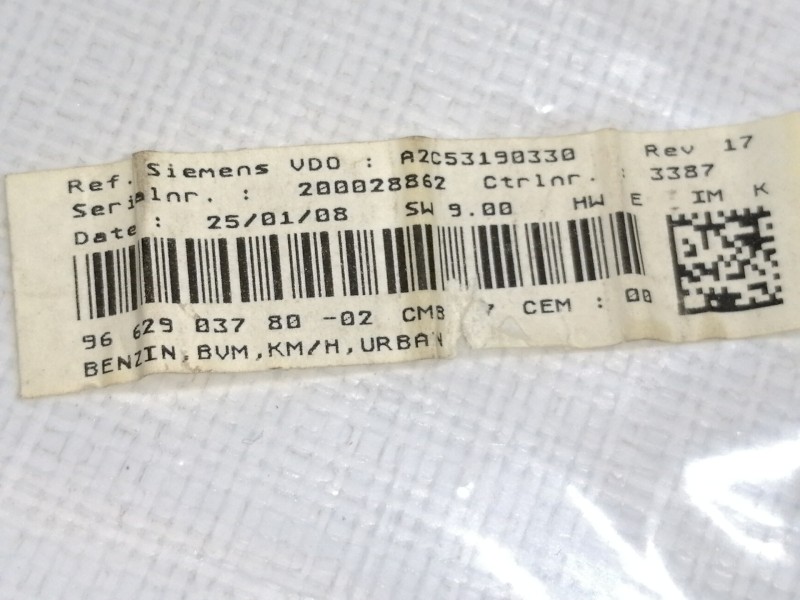 Recambio de cuadro instrumentos para peugeot 207 1.4 referencia OEM IAM 9662903780  