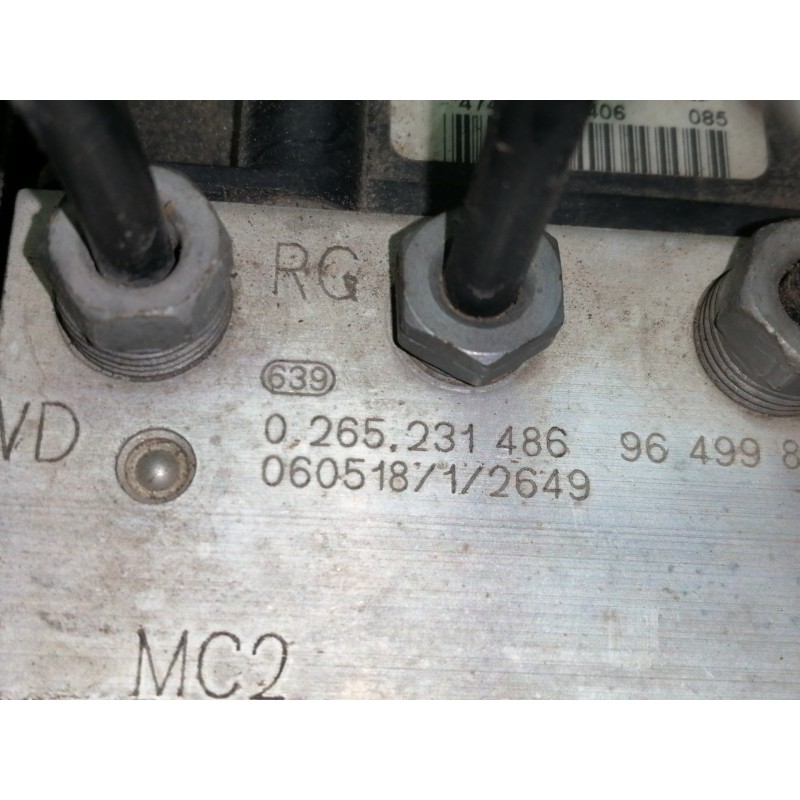 Recambio de abs para citroën c4 coupe collection referencia OEM IAM 0265231486  