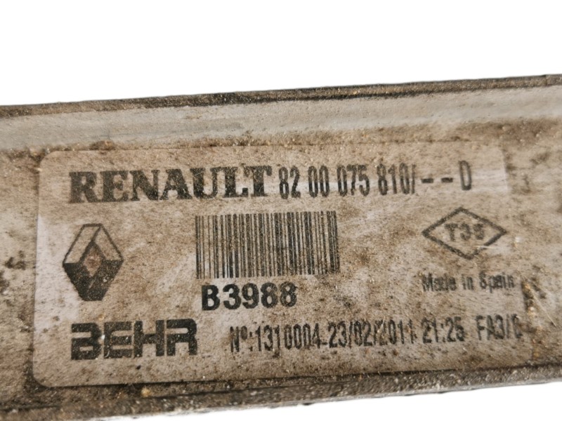Recambio de intercooler para renault espace iv (jk0) dynamique referencia OEM IAM 8200075810D B3988 