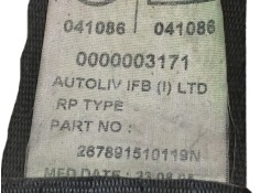 Recambio de cinturon seguridad delantero derecho para tata indica ab01-i/lo1 referencia OEM IAM 267891510119N  5 PUERTAS 2