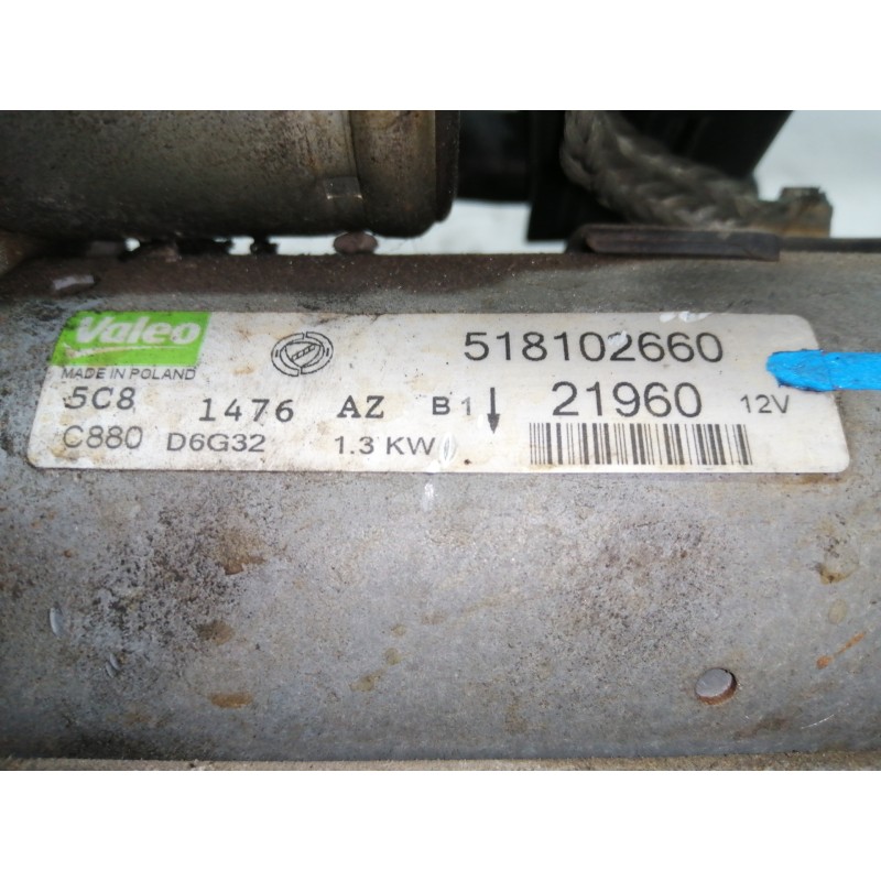 Recambio de motor arranque para fiat linea (110) activa (110.0/111.0) referencia OEM IAM 518102660  