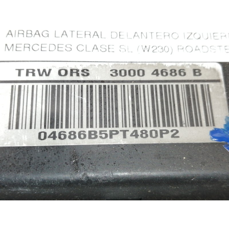 Recambio de airbag lateral delantero izquierdo para mercedes-benz clase sl (w230) roadster 500 (230.475) referencia OEM IAM A230