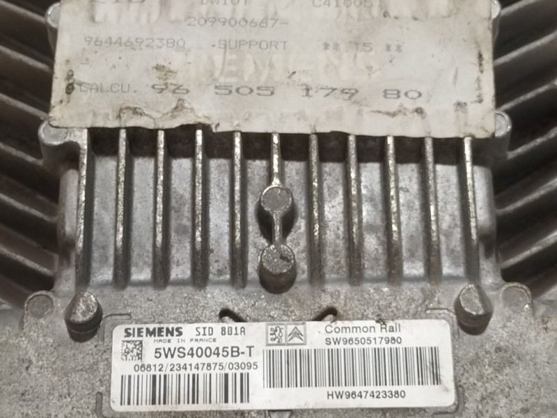 Recambio de centralita motor uce para peugeot 307 (s1) xr referencia OEM IAM 5WS40045BT  